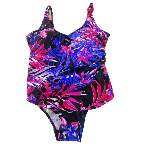 Swimsuits for All Women’s Plus Size V-Neck Twist Tankini One piece  size 16 - Picture 1 of 10